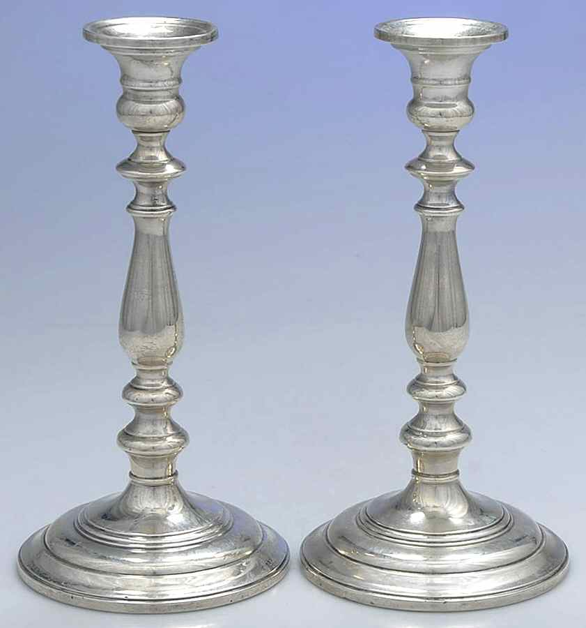 N95 (Sterling, Hollowware) Pair of Weighted Candlesticks by International Silver-1
