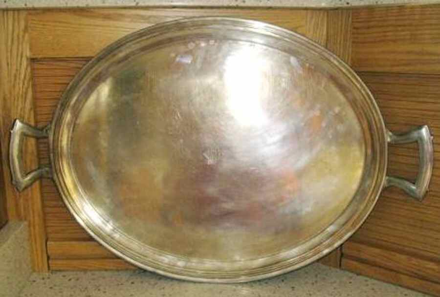 Le Pavillon (Silverplate, Hollowware) Silverplate Waiter Tray by International Silver-1