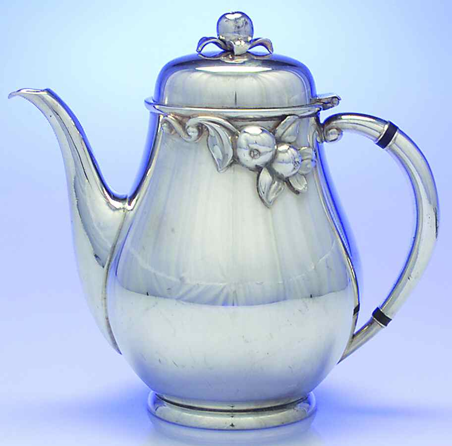 Apple Blossom (Silverplate, Hollowware) Teapot by International Silver-1
