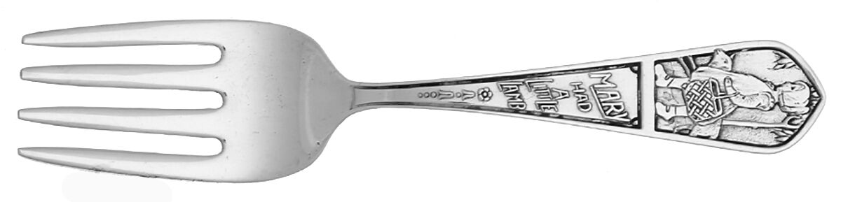 Mary Had a Little Lamb (Sterling) Baby Fork by International Silver-1