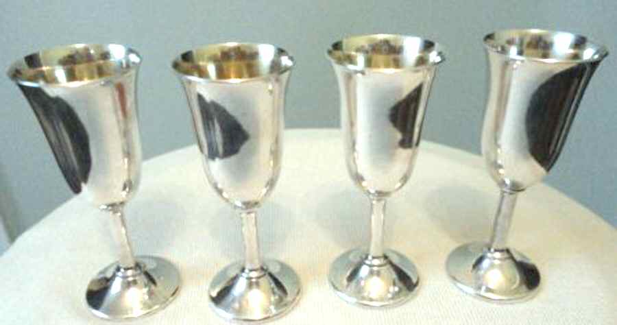 0320 (Sterling, Hollowware) Sterling Cordial Cup by International Silver-1