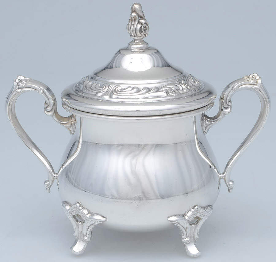INS408 (Silverplate, Hollowware) Sugar Bowl & Lid by International Silver-1
