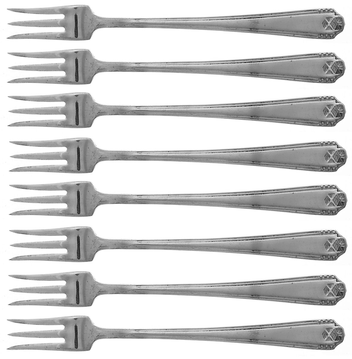 Avon One (Silverplate) Cocktail/Seafood Fork - Set of 8 by International Silver-1