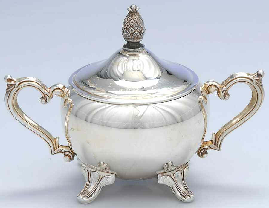 INS417 (Silverplate, Hollowware) Sugar Bowl & Lid by International Silver-1