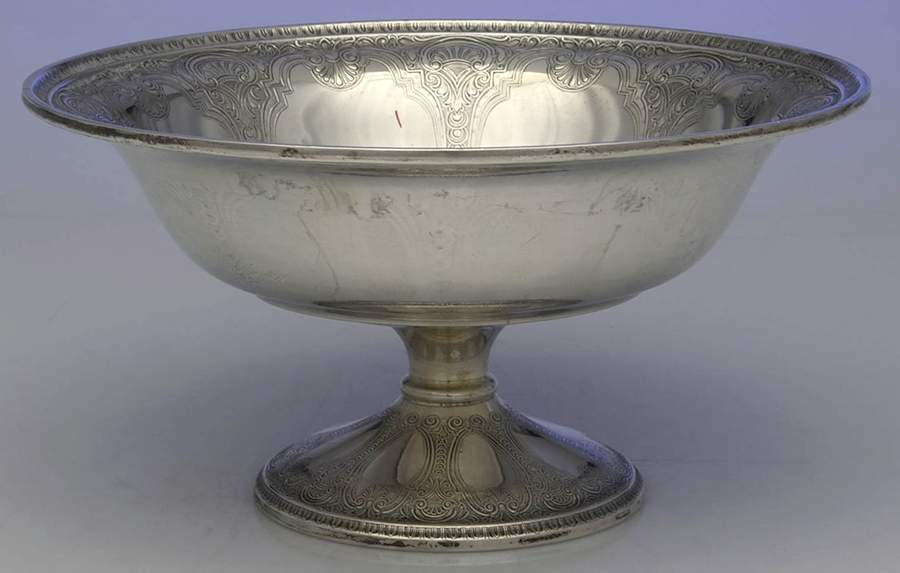 Persian (Sterling, Hollowware) 8" Round Footed Centerpiece by International Silver-1