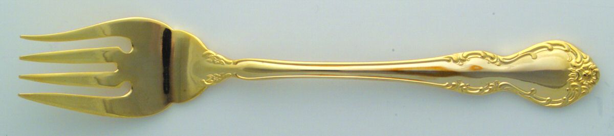 Golden Alexandria (Gold Electroplate) Individual Salad Fork by International Silver-1