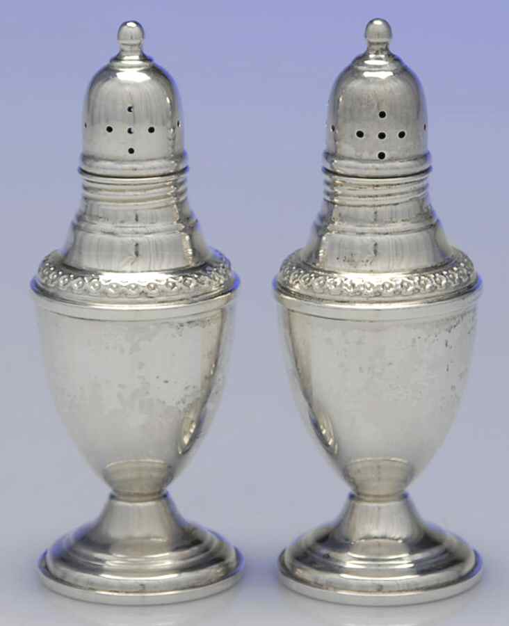 3000 (Sterling, Hollowware) Weighted Salt and Pepper Set by International Silver-1