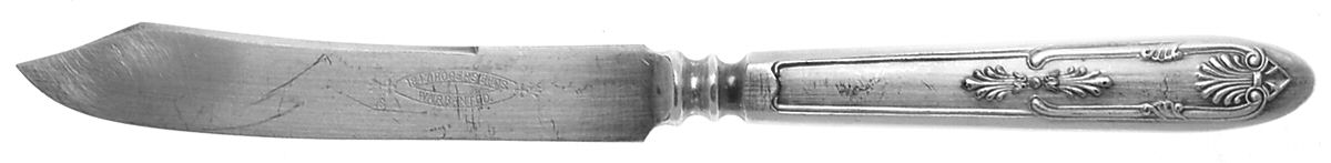 INS419 (Silverplate) Individual Solid Fruit Knife by International Silver-1