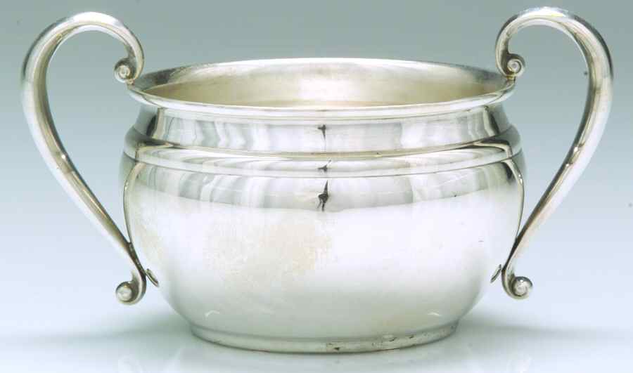 C111 (Sterling, Hollowware) Mini Open Sugar Bowl by International Silver-1
