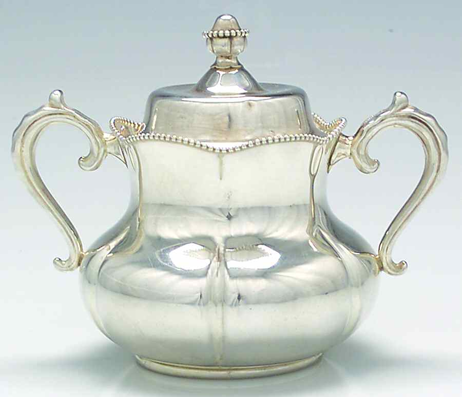 C1559 (Sterling, Hollowware) Sugar Bowl & Lid by International Silver-1