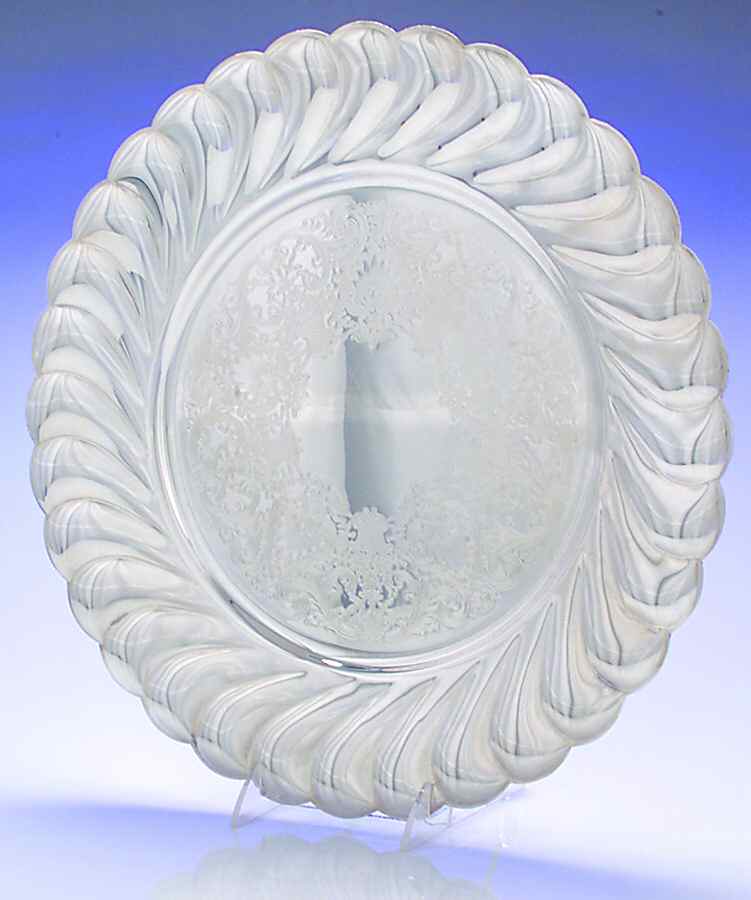 Waverly (Silverplate, Hollowware) 15" Round Ruffled Edge Tray by International Silver-1