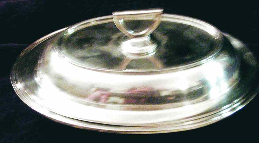 55 (Silverplate, Hollowware) Double Vegetable Bowl by International Silver-1