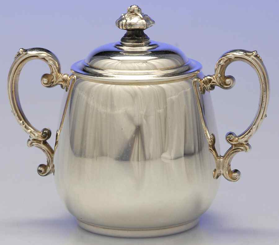 Spring Flower (Silverplate, Hollowware) Sugar Bowl & Lid by International Silver-1