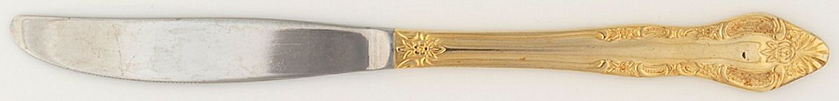 Golden Grand Elegance Modern Solid Knife by International Silver-1