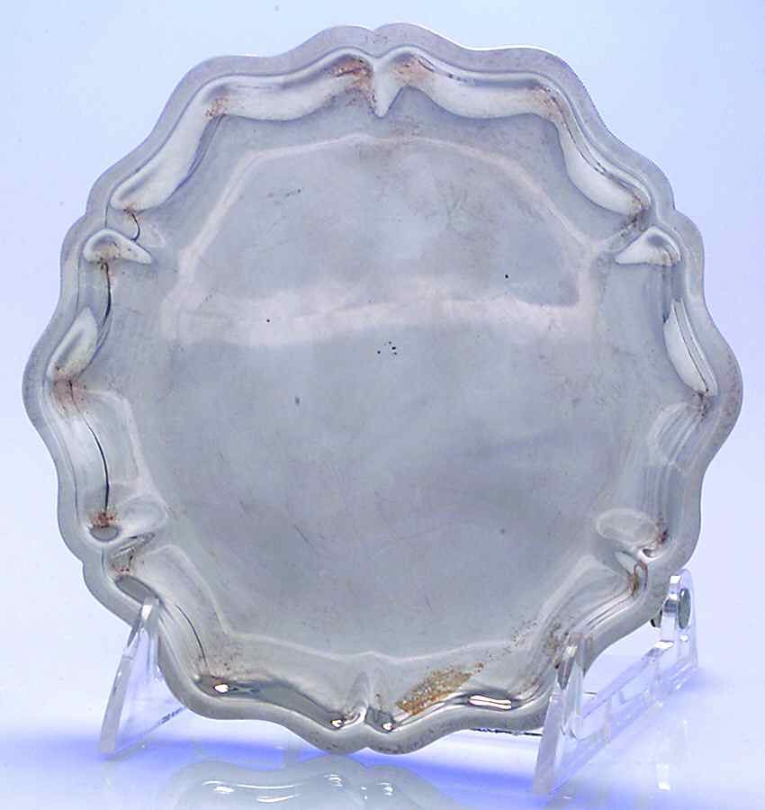 Chatham (Silverplate, Hollowware) Silverplate Card Tray by International Silver-1