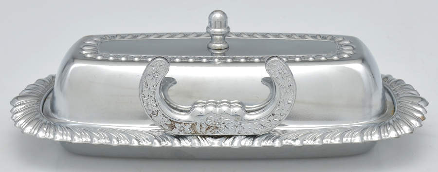 Irvinware Silverplate Hollowware 1/4 Pound Covered Butter by Irvinware-1