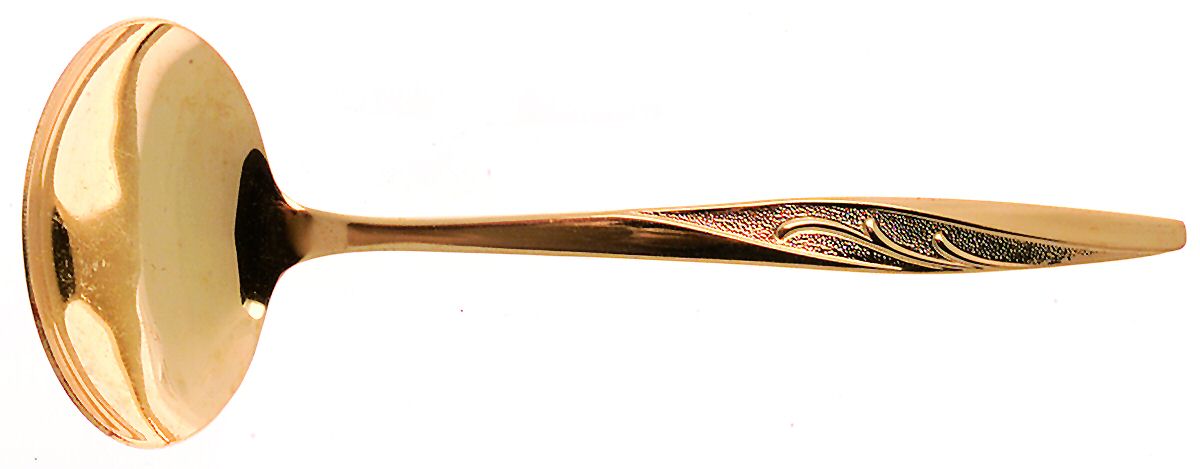 Golden Charm (Gold Electroplate) Solid Gravy Ladle by International Silver-1