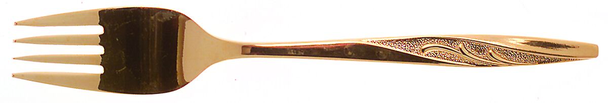 Golden Charm (Gold Electroplate) Individual Salad Fork by International Silver-1