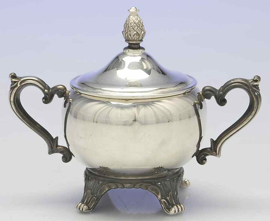 2601 (Silverplate, Hollowware) Sugar Bowl & Lid by International Silver-1