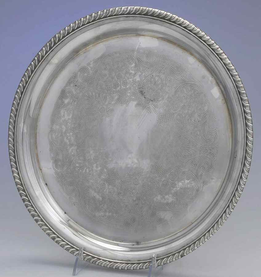2601 (Silverplate, Hollowware) 12" Round Tray by International Silver-1