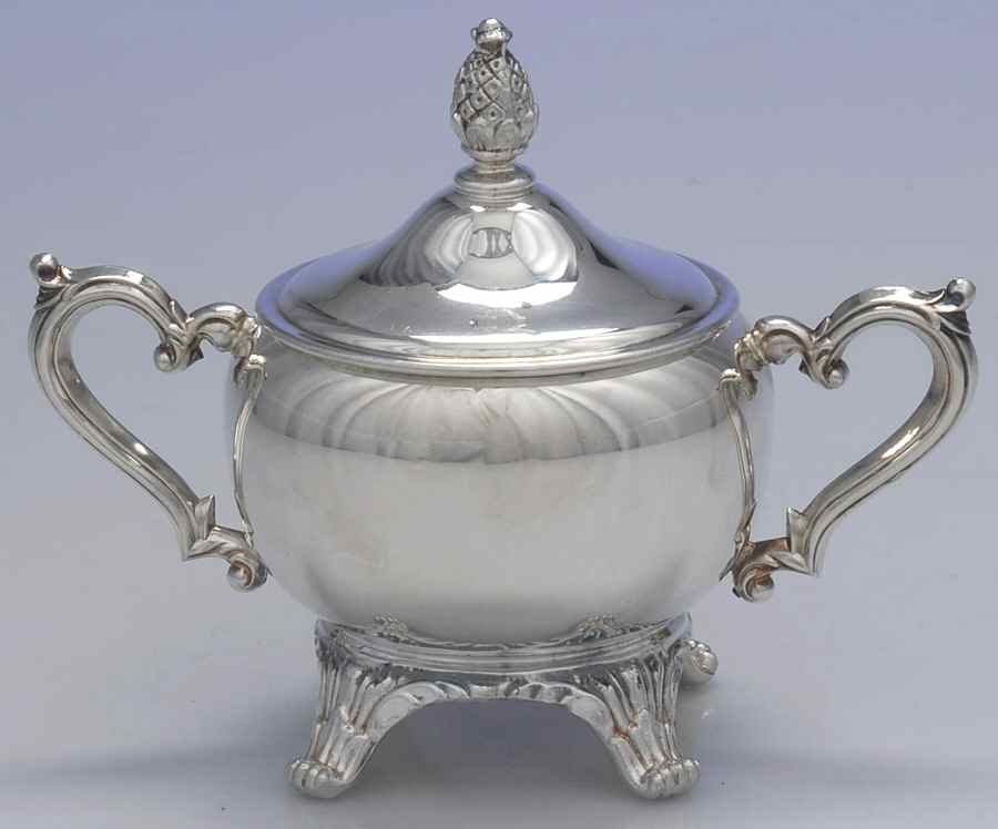 2601 (Silverplate, Hollowware) Sugar Bowl & Lid by International Silver-1