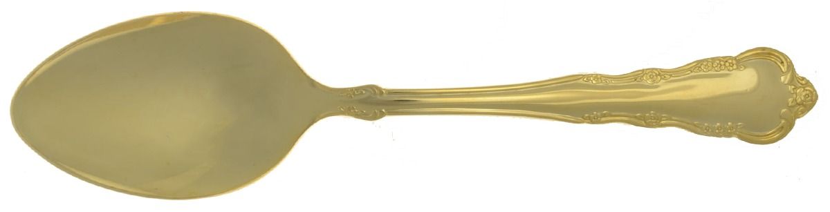 Laurel Gold (Gold Electroplate) Tablespoon (Serving Spoon) by International Silver-1