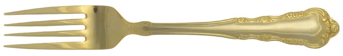 Laurel Gold (Gold Electroplate) Fork by International Silver-1