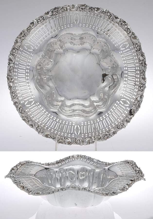 A10-188 (Silverplate, Hollowware) Round Silverplate Centerpiece by International Silver-1