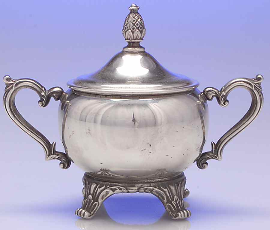 2061 (Silverplate, Hollowware) Sugar Bowl & Lid by International Silver-1