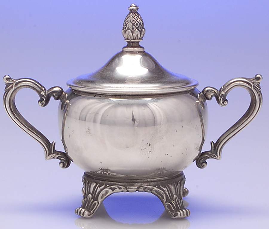 2061 (Silverplate, Hollowware) Sugar Bowl & Lid by International Silver-1