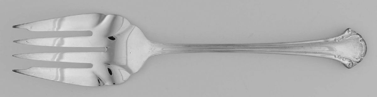 Berklery (Silverplate) Medium Solid Cold Meat Serving Fork by International Silver-1