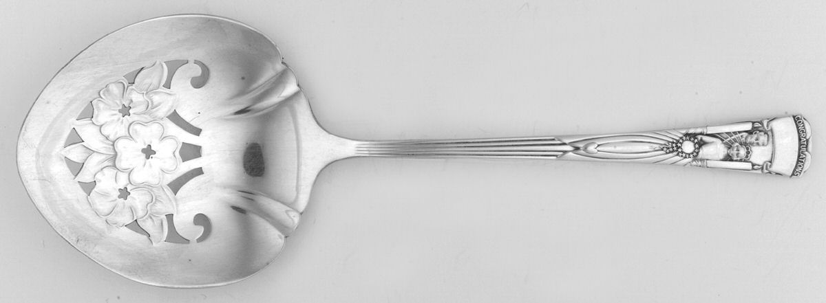 Congratulations (Silverplate) Tomato Server, Solid Piece by International Silver-1