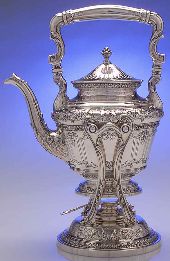 Marie Antoinette (Sterling, Hollowware) Kettle, Stand & Burner by International Silver-1