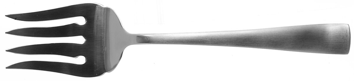 Satin Mason (Stainless) Medium Solid Cold Meat Serving Fork by International Silver-1