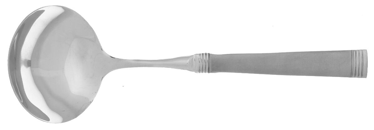 Palisades Frost (Stainless) Gravy Ladle with No Spout Stainless Bowl HC by International Silver-1