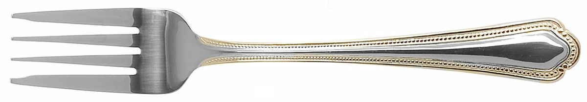 Colonial Bead (Stainless Goldacc) Individual Salad Fork by International Silver-1