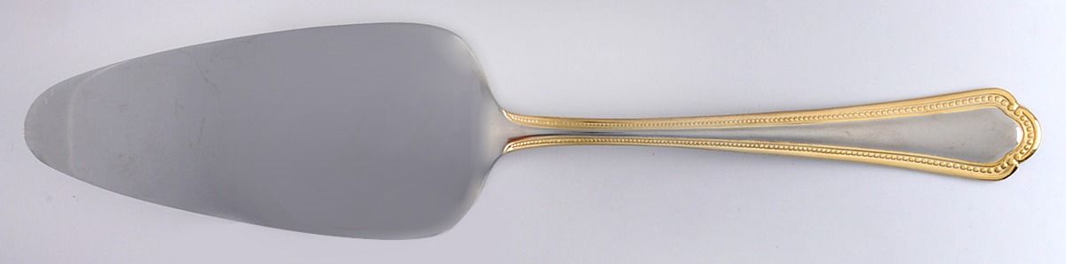 Colonial Bead (Stainless Goldacc) All Stainless Pie Server by International Silver-1
