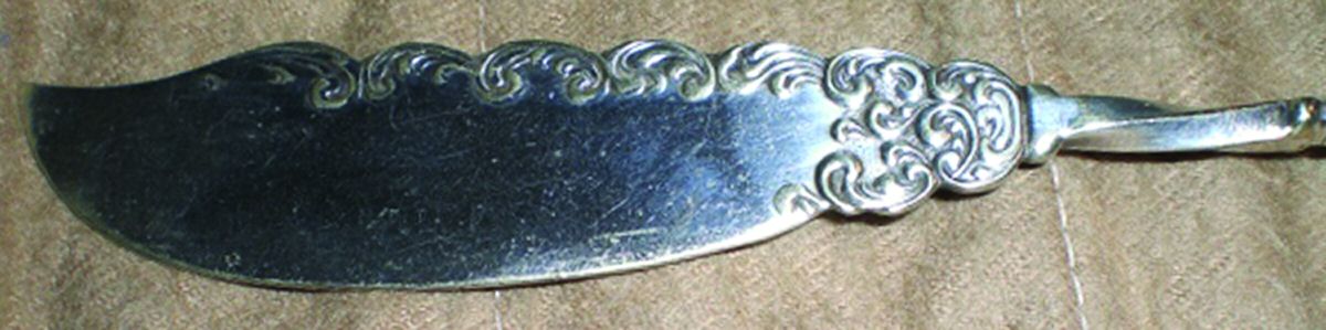 Bristol-Silverplate Flat Twisted Handle Master Butter Knife by International Silver-1