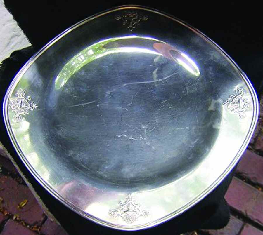 Princess (Silverplate Hollowware) Silverplate Footed Cake Plate by International Silver-1