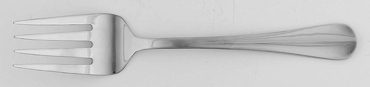 Simplicity (Stainless) Medium Solid Cold Meat Serving Fork by International Silver-1