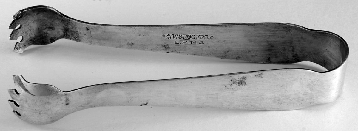 Silverplate Flatware Small Ice Serving Tongs by International Silver-1
