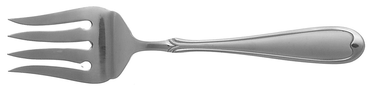 Sumerset-Frosted (Stainless) Medium Solid Cold Meat Serving Fork by International Silver-1