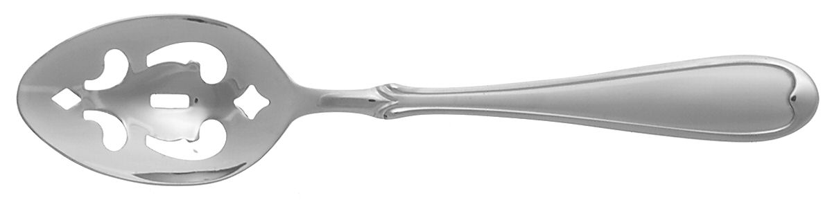 Sumerset-Frosted (Stainless) Pierced Tablespoon (Serving Spoon) by International Silver-1