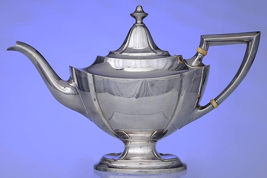 C301 (Sterling, Hollowware, Plain) Teapot by International Silver-1