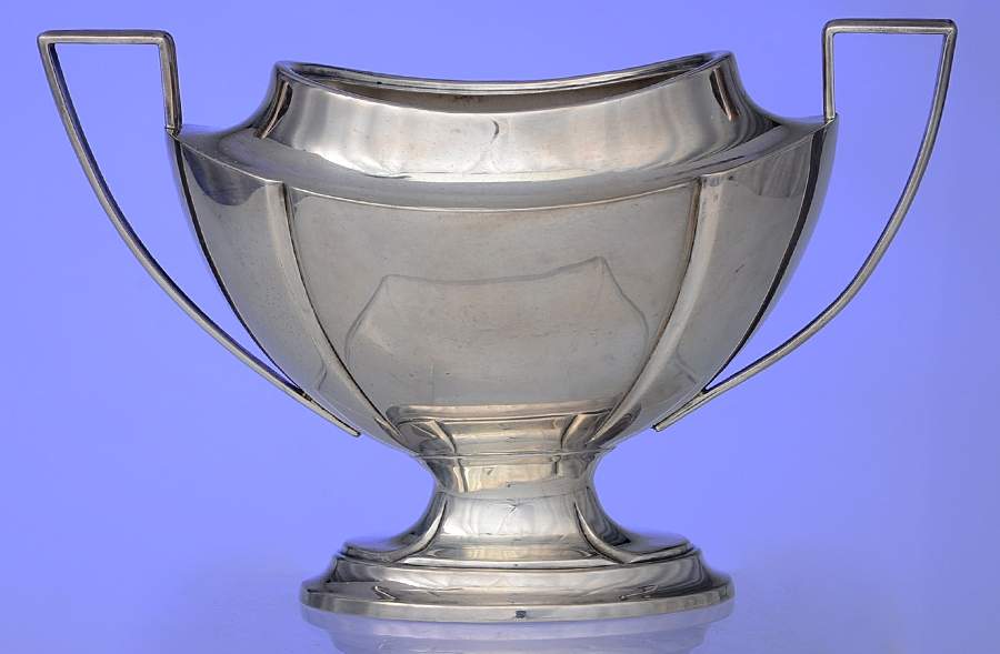 C301 (Sterling, Hollowware, Plain) Sugar Bowl No Lid by International Silver-1