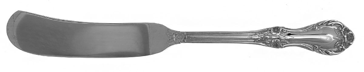 Wild Rose (Silverplate) Flat Handle Butter Spreader by International Silver-1