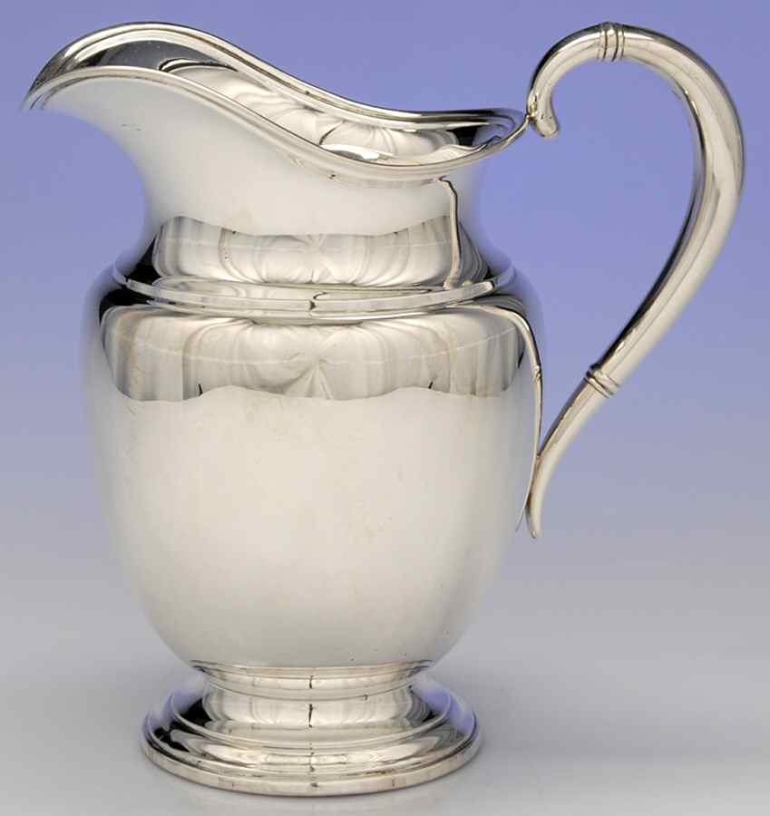 E103 (Sterling, Hollowware) Sterling Water Pitcher by International Silver-1