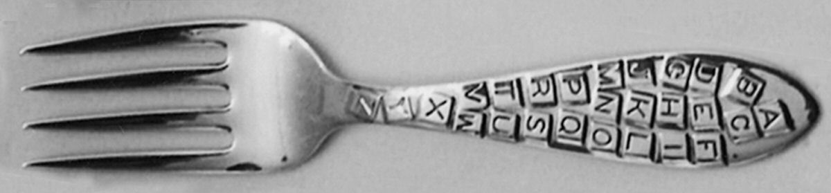 ABC (Sterling) Baby Fork by International Silver-1