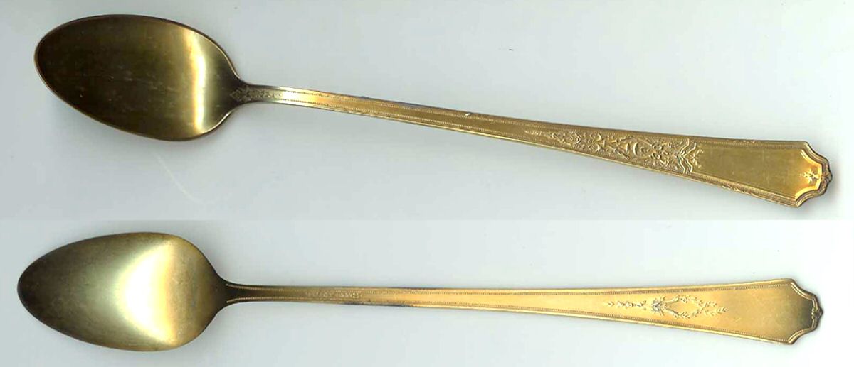 Golden Ancestral (Gold Electroplate) Iced Tea Spoon by International Silver-1