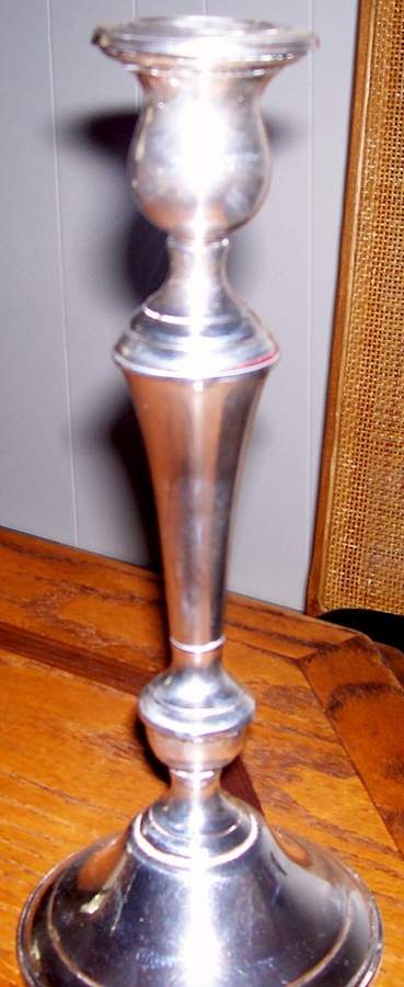N324-1 (Sterling, Hollowware) 10" Weighted Candlestick by International Silver-1
